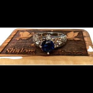 Topaz diamond ring size 6